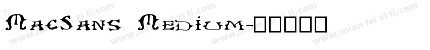 MacSans Medium字体转换